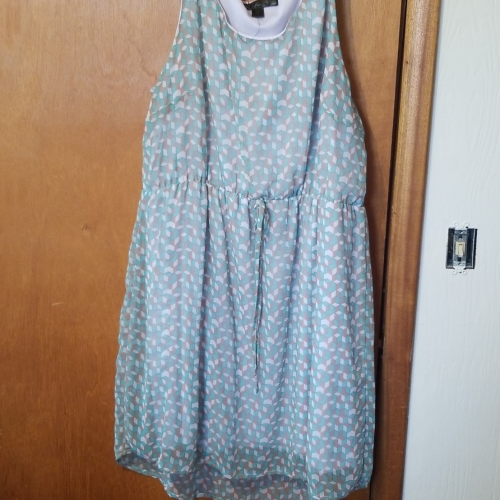 Beautiful chiffon overlay dress